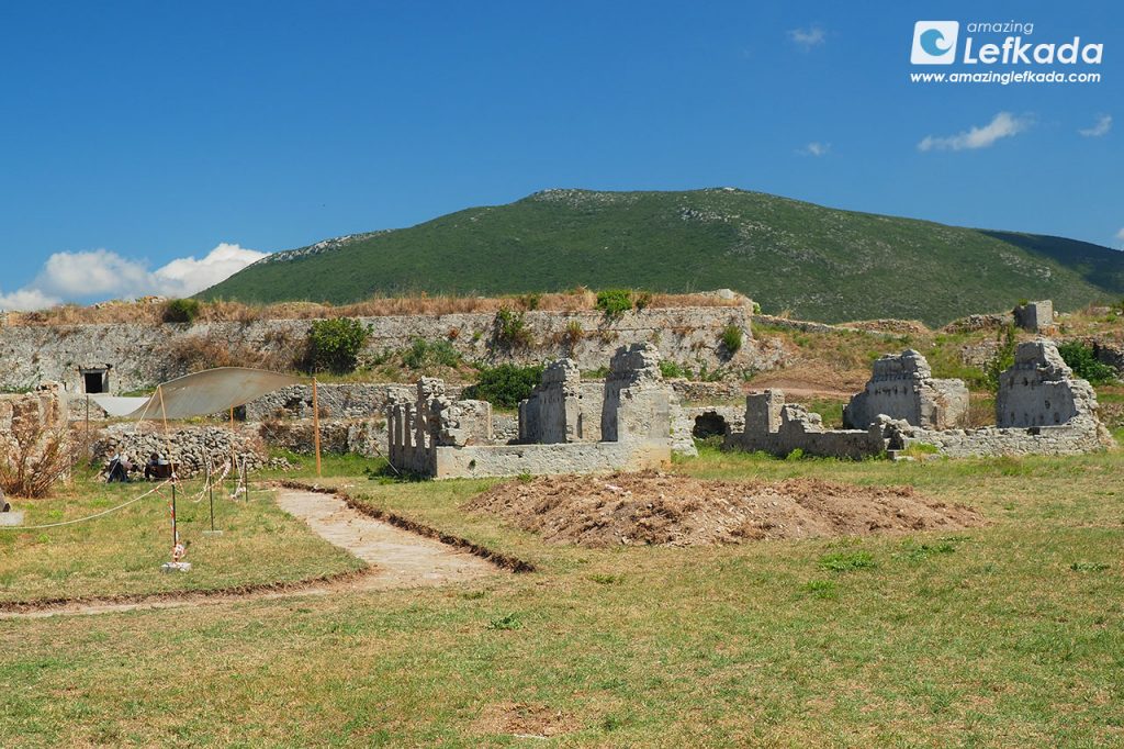 Sights in the fort of Agia Mavra Castle Lefkada