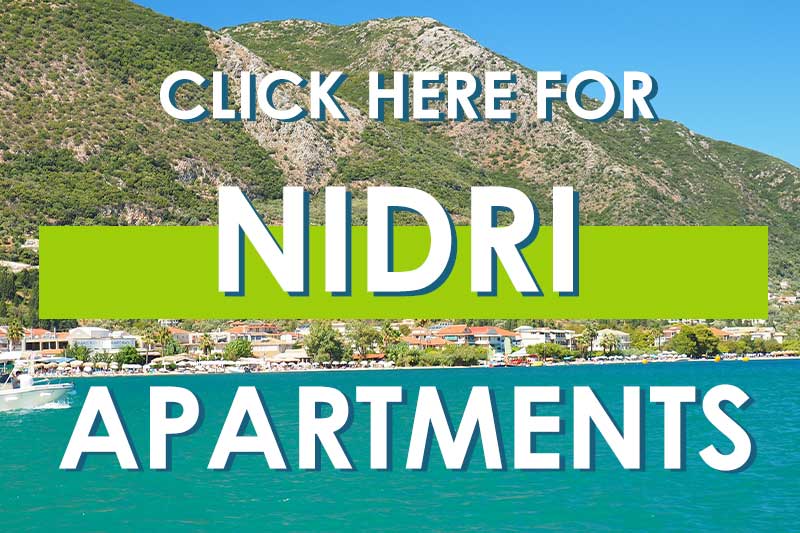 Apartments and hotels near Nidri beach