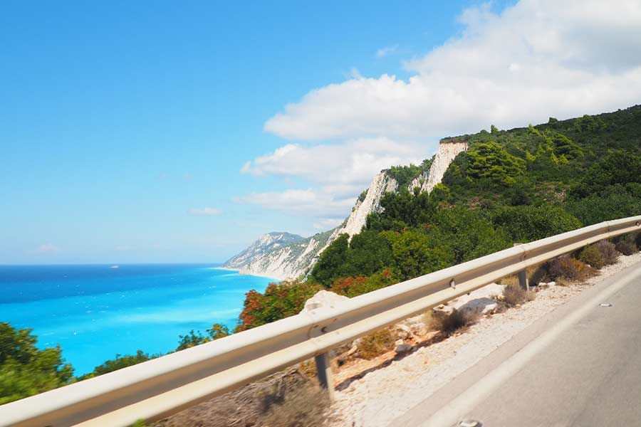 Useful information about driving hints, traffic rules, maps of Lefkada