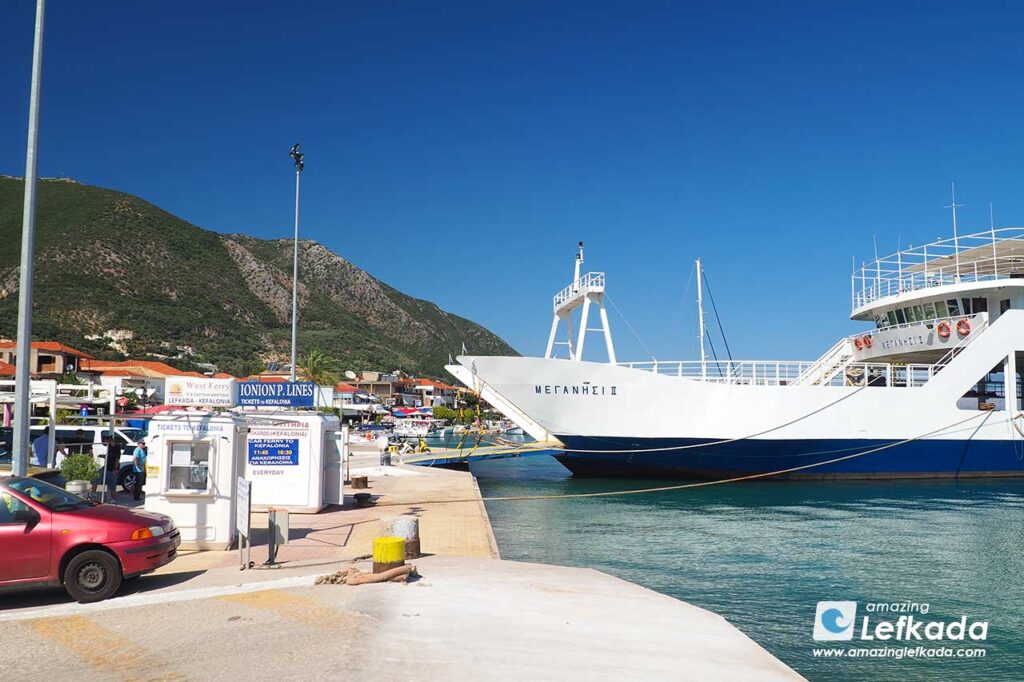 Lefkada ferries to Meganisi island