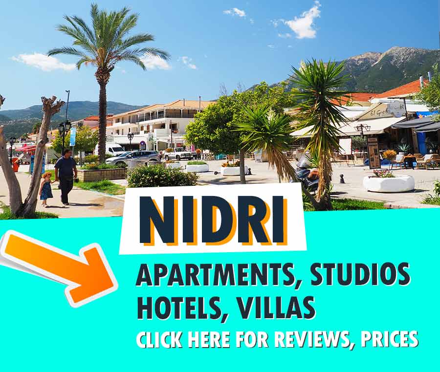Lefkada Nidri apartments hotels