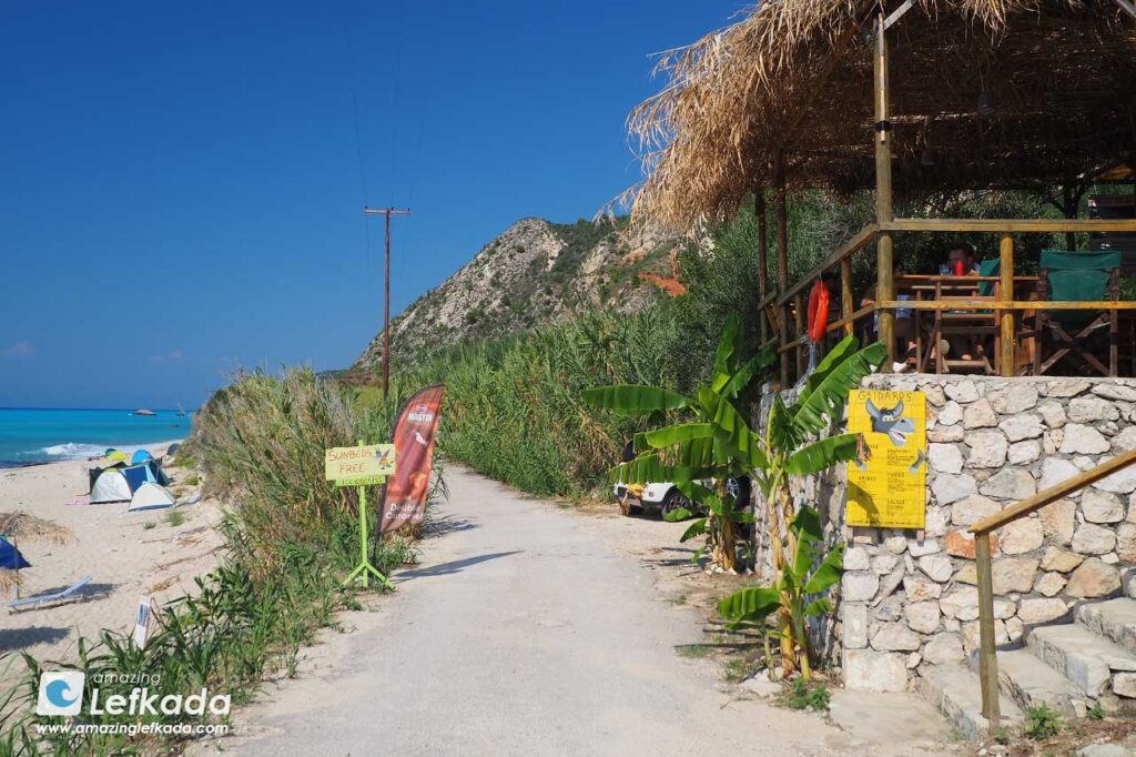 Nektar Paradise beach bar in Gaidaros, Theotokos beach
