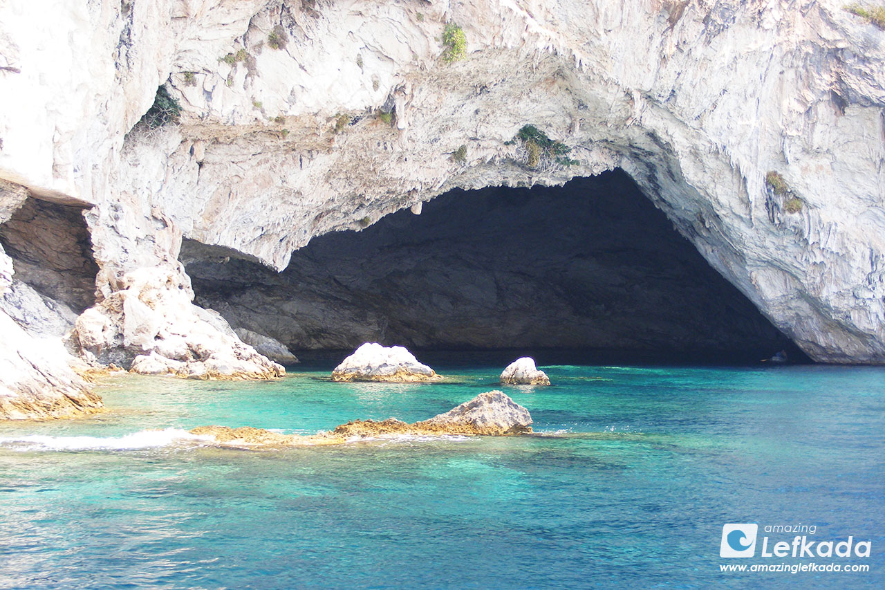 Papanikolis cave in Meganisi island
