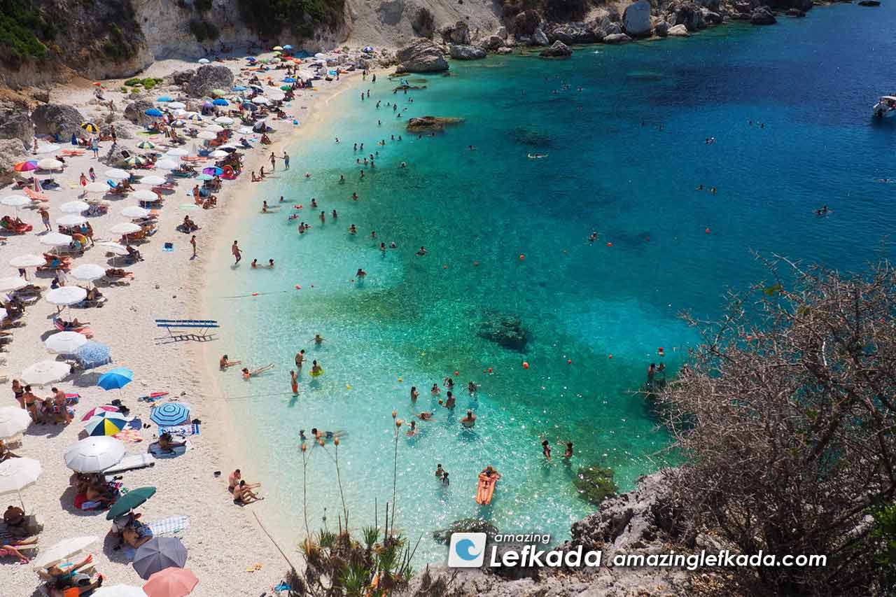 Paralia Agiofili beach is one of Vasiliki best beaches