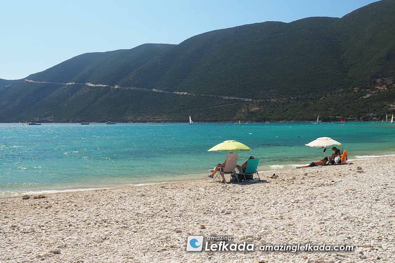 Paralia Vasiliki beach belong to Lefkada child friendly beaches