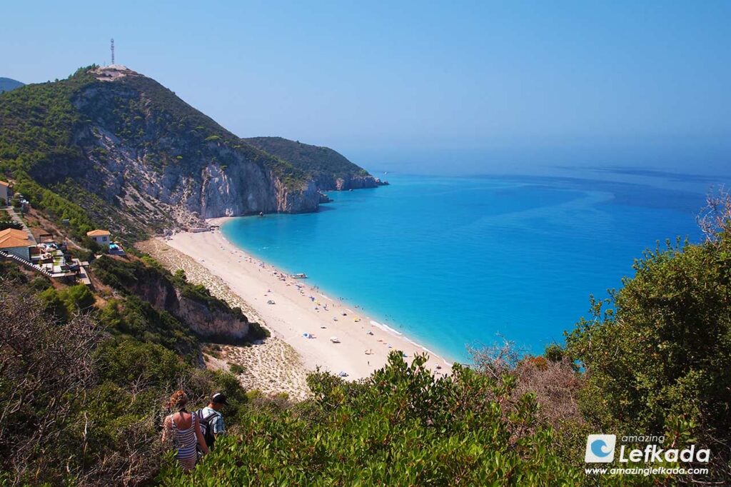 A walk to Mylos beach by hiking from Agios Nikitas