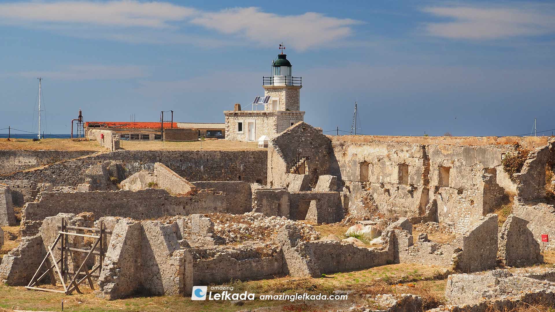 Castle of Agia Mavra in Lefkada Island