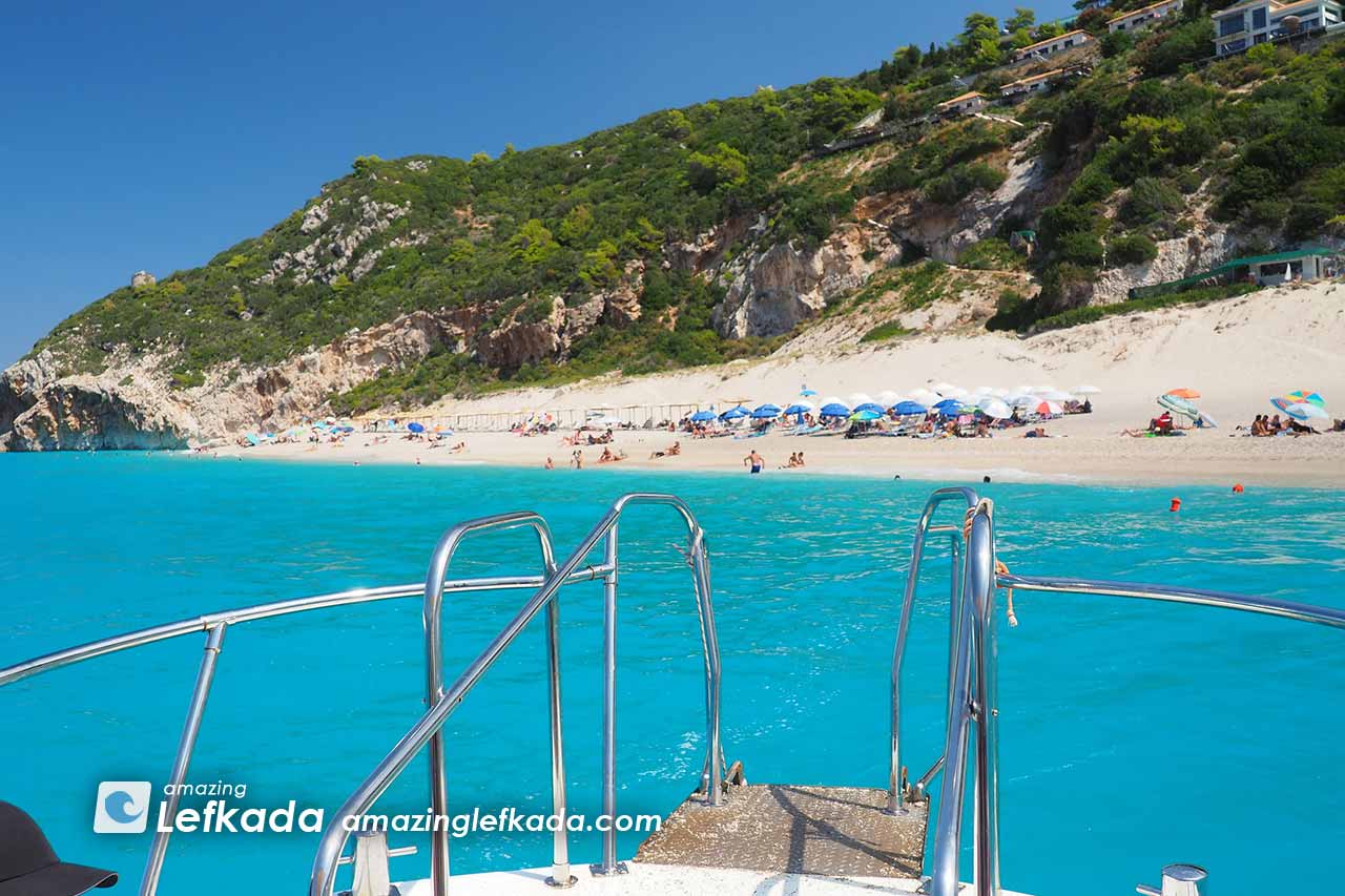 Boat trips from Agios Nikitas to Mylos beach