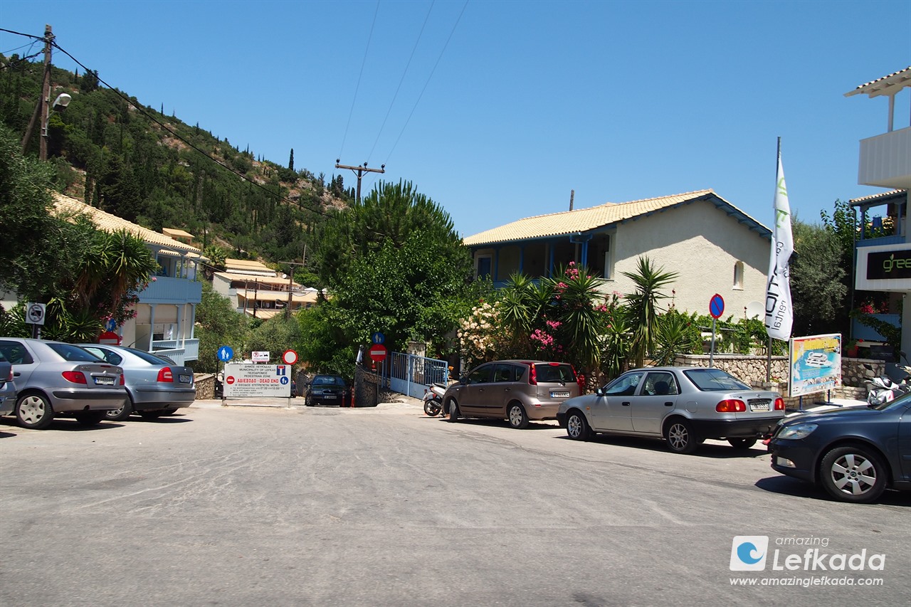 Entrance to Agios Nikitas