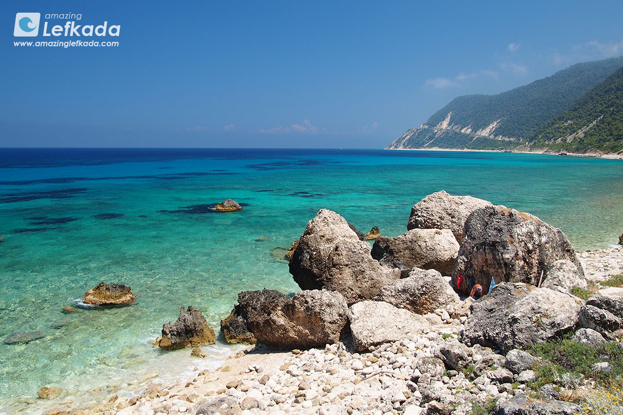 Agios Nikitas beach is near Pefkoulia beach in Lefkada Island