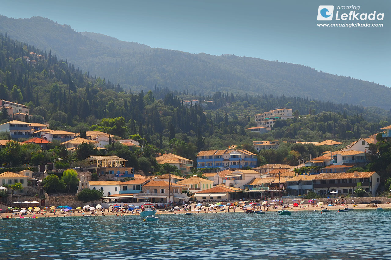 Sea view to Agios Nikitas village Sea view to Agios Nikitas