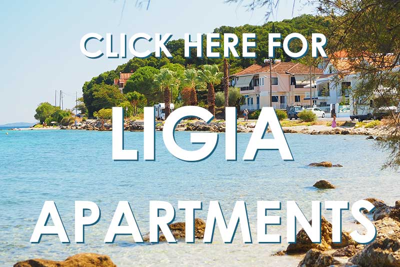 Hotels and apartments in Ligia Ligia apartments in Lefkada Island