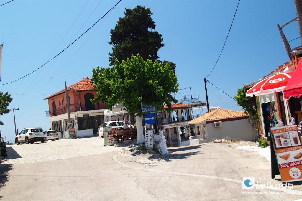 Location and where to find Athani village in Lefkada Island