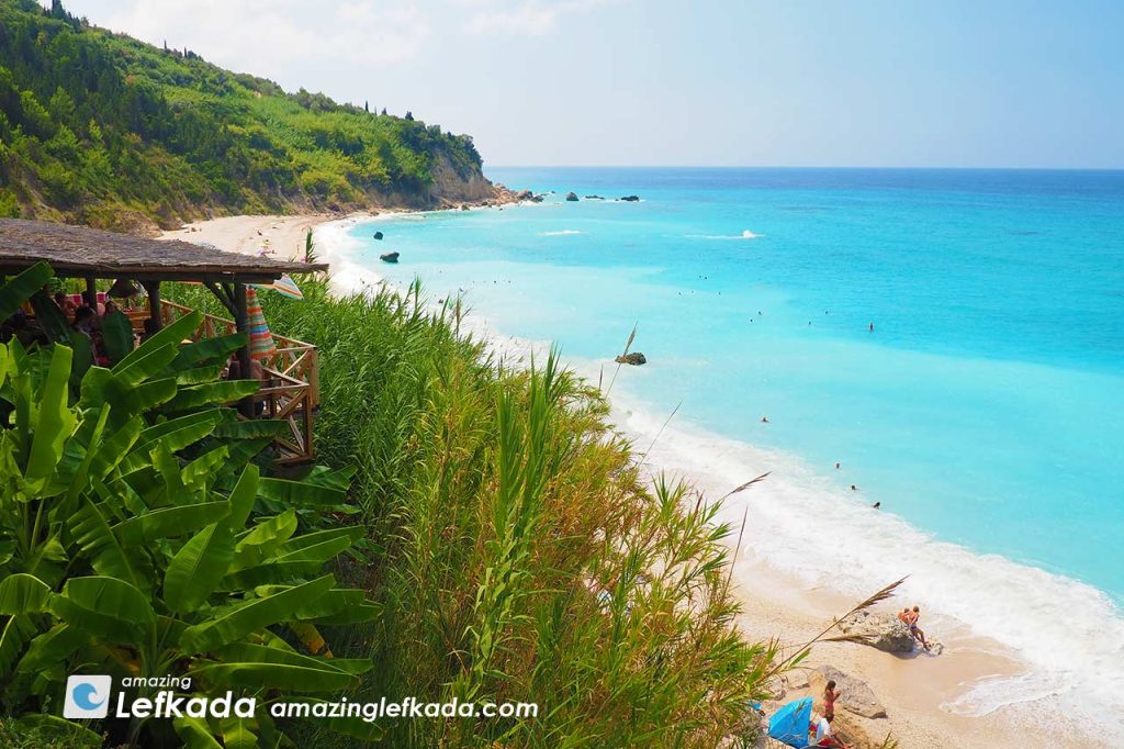 Visiting in Lefkada Island Avali beach bar