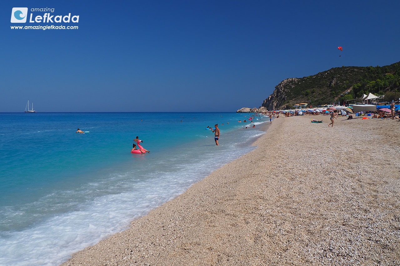 Kathisma beach in top Lefkada beaches