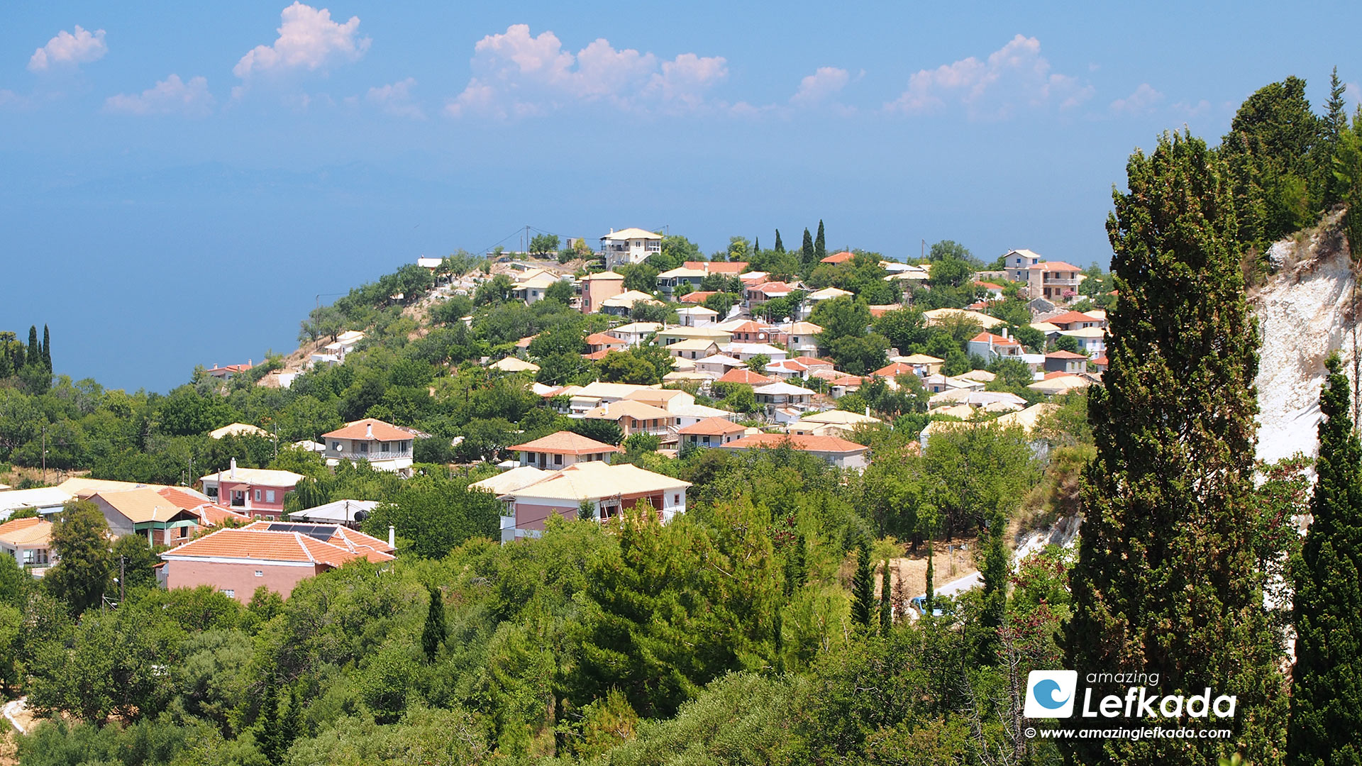 Houses of Kalamitsi in Lefkada Island