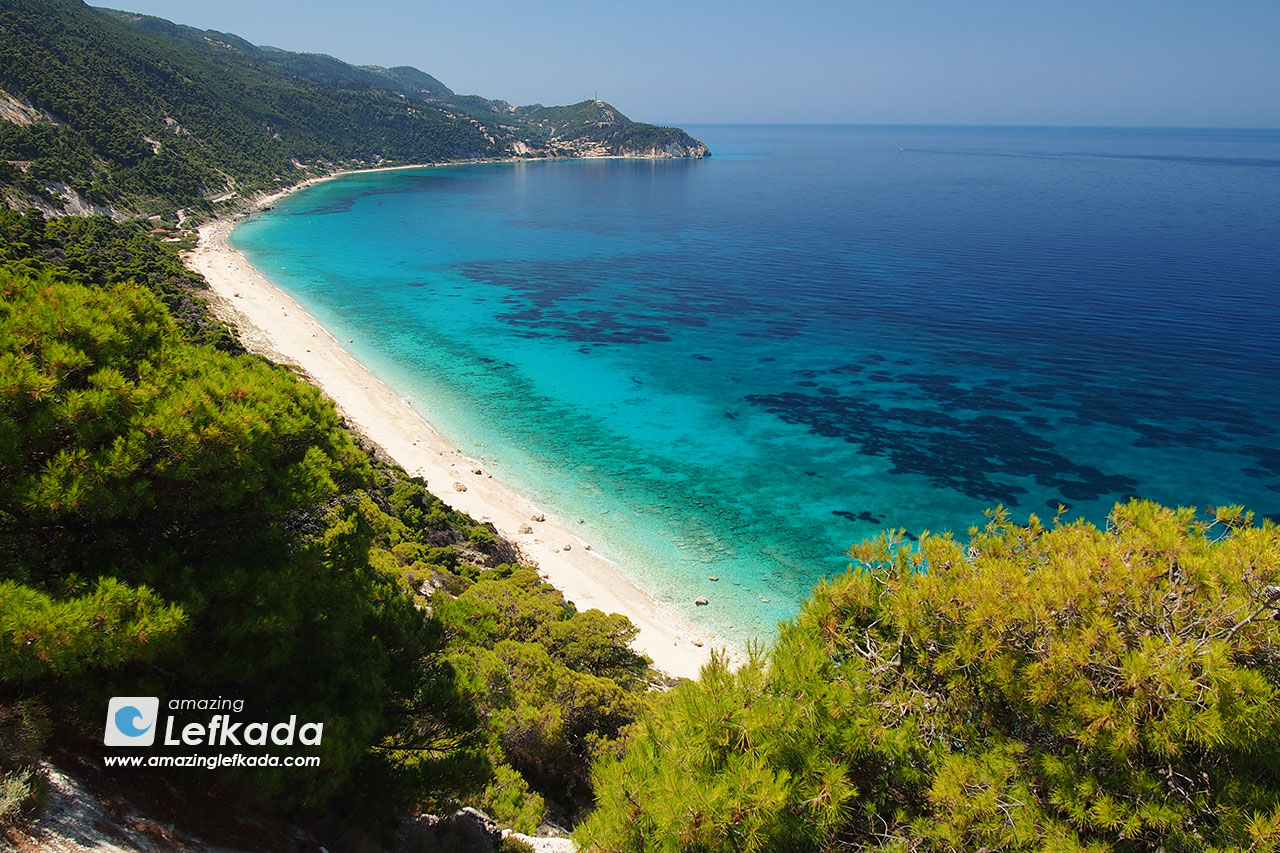 Pefkoulia beach on the west coast