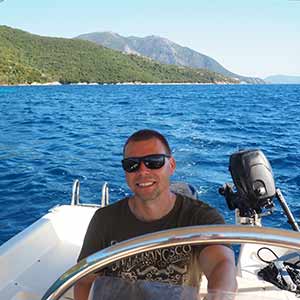 Bruce Waters expert of Lefkada, professional traveller and writer