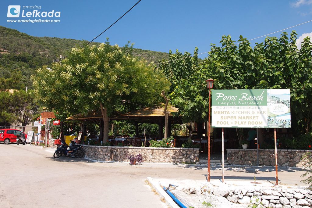 Camping Poros beach in Lefkada