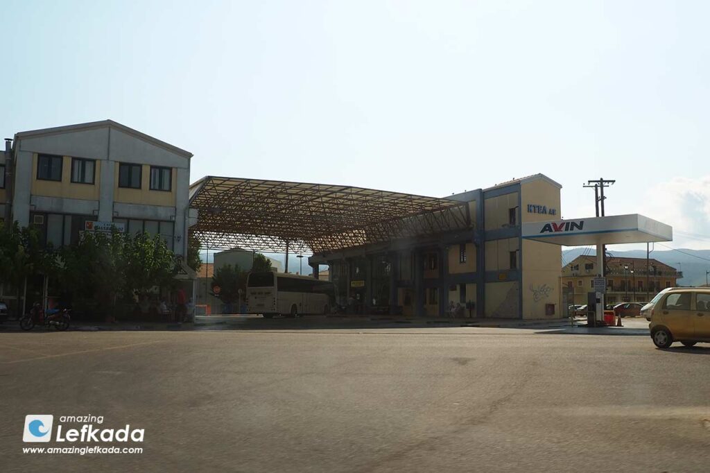 Central bus station in Lefkada (KTEL)
