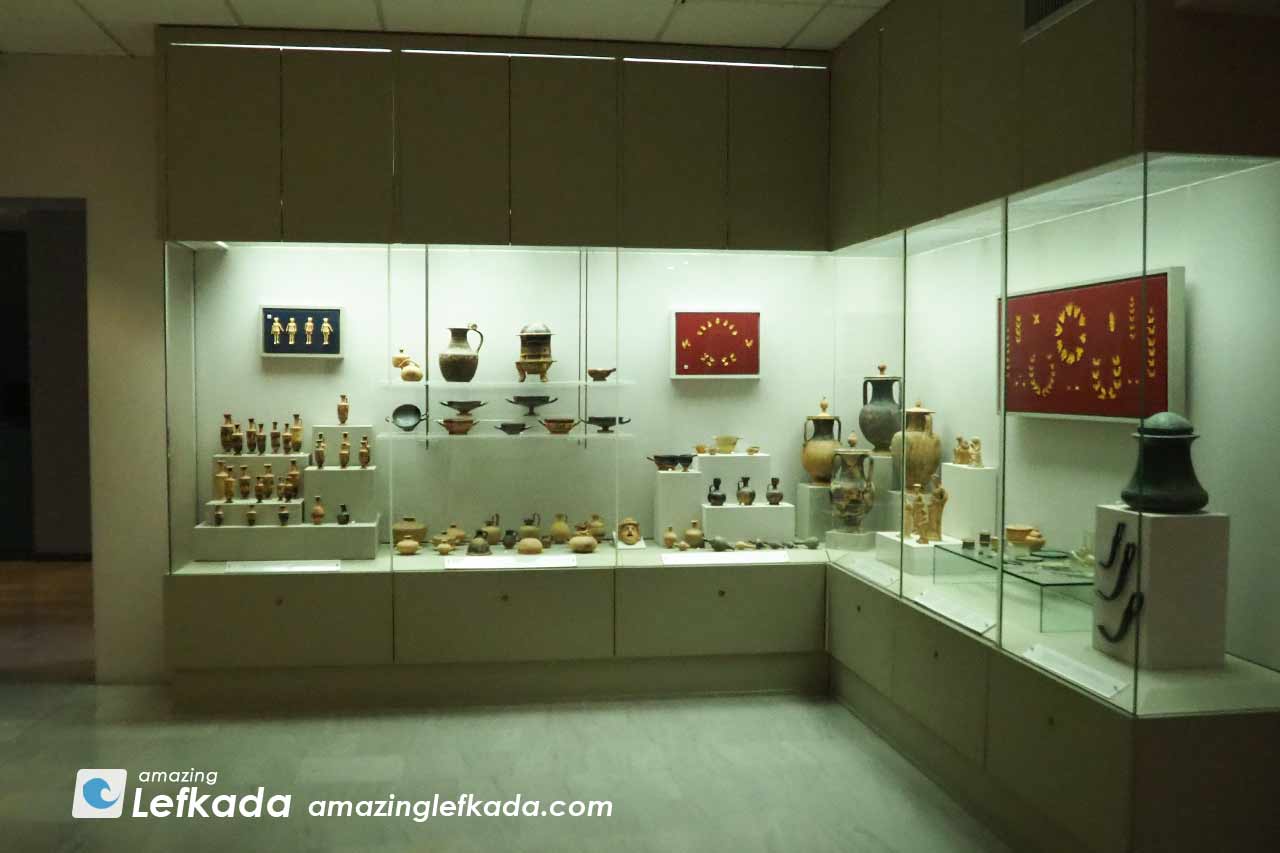 The Archeological Museum of Lefkada Island with exhibitions of ancient history
