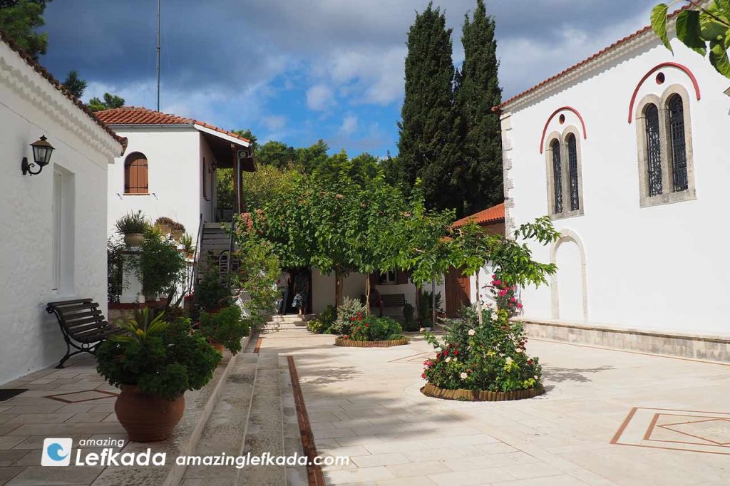 Courtyard and the church