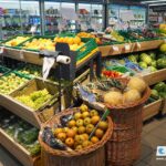 Fruits and vegetables in supermarkets