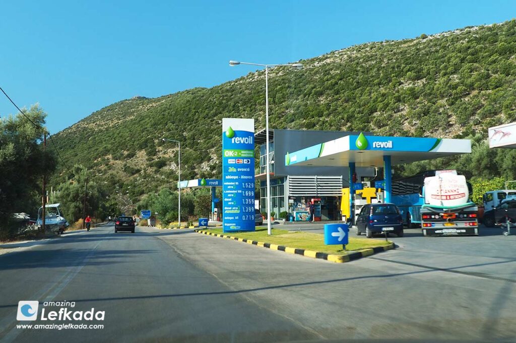 Fuel station in Nidri, Lefkada