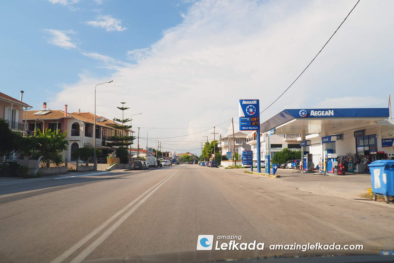 Fuel station in Lefkada town