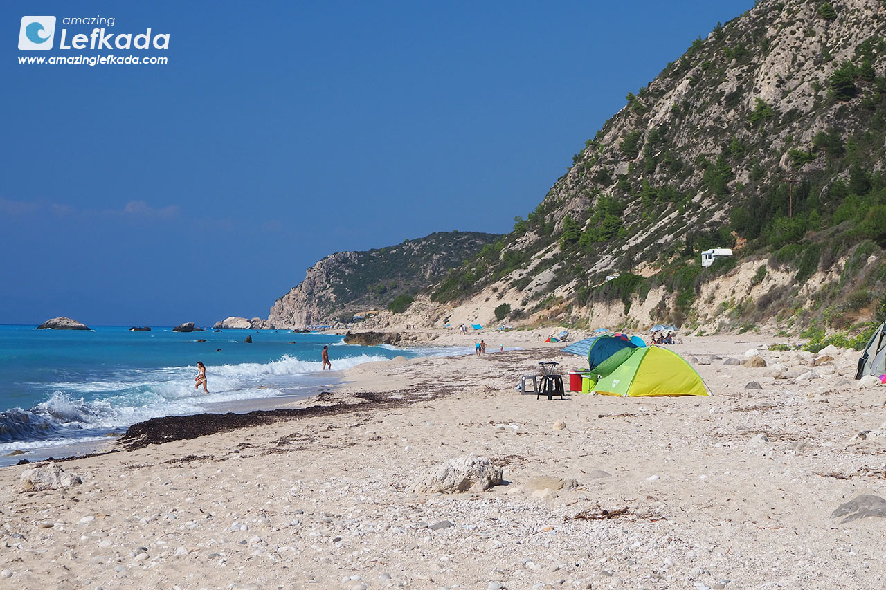 Gaidaros beach in Lefkada Island, Greece Lefkada Gaidaros beach