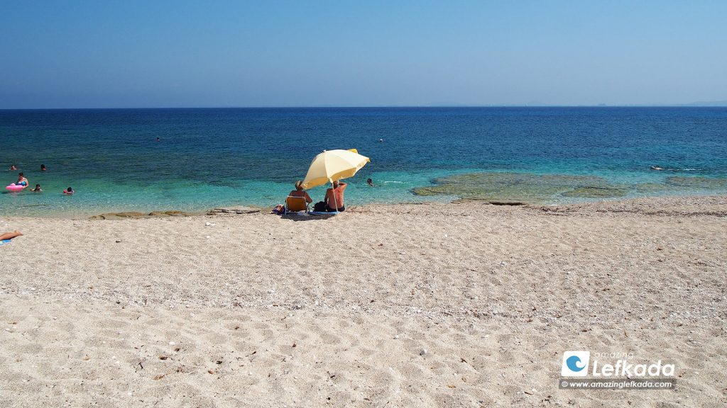 Gira beach, near Lefkada town