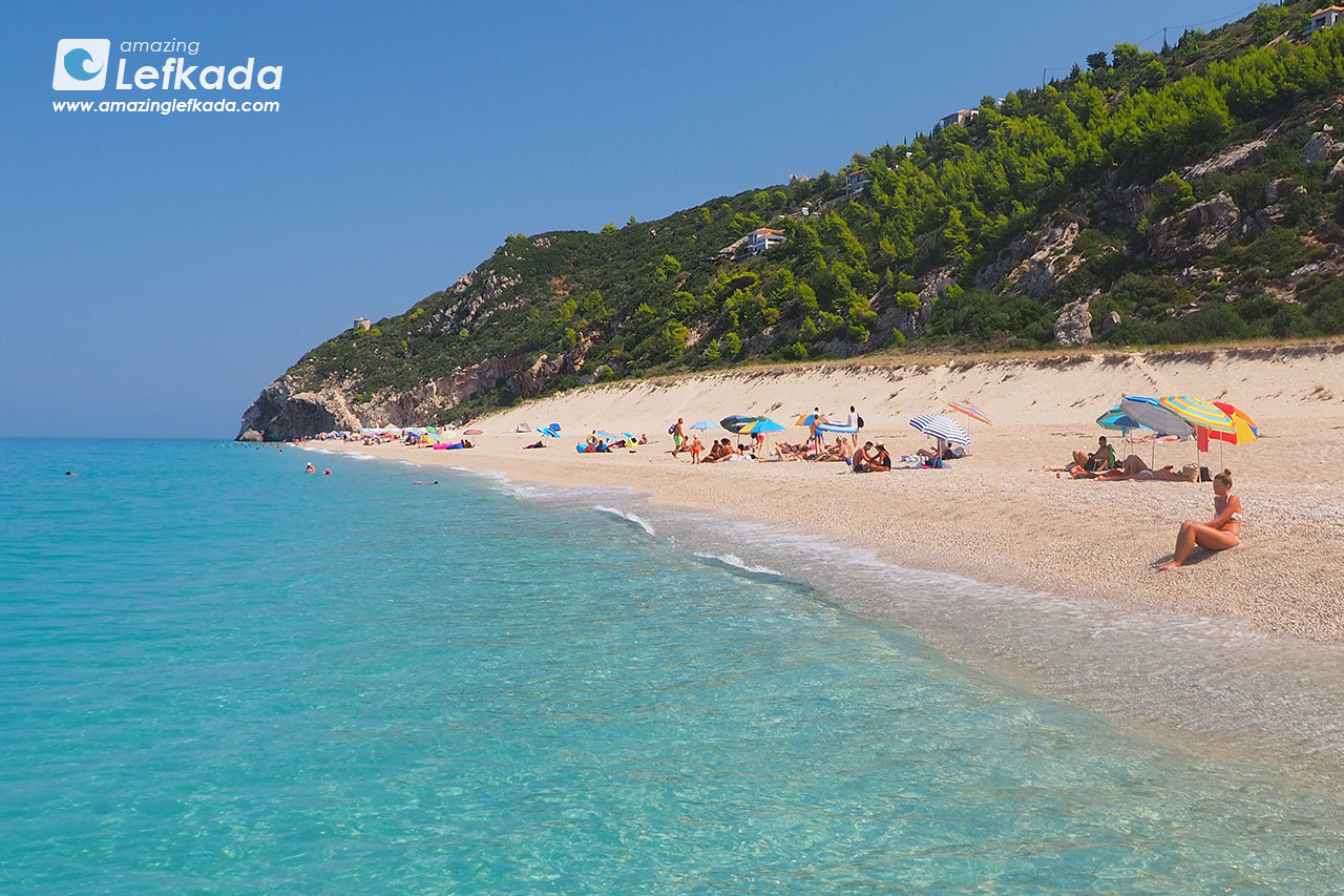 Mylos beach belong Lefkada best beaches in Greece