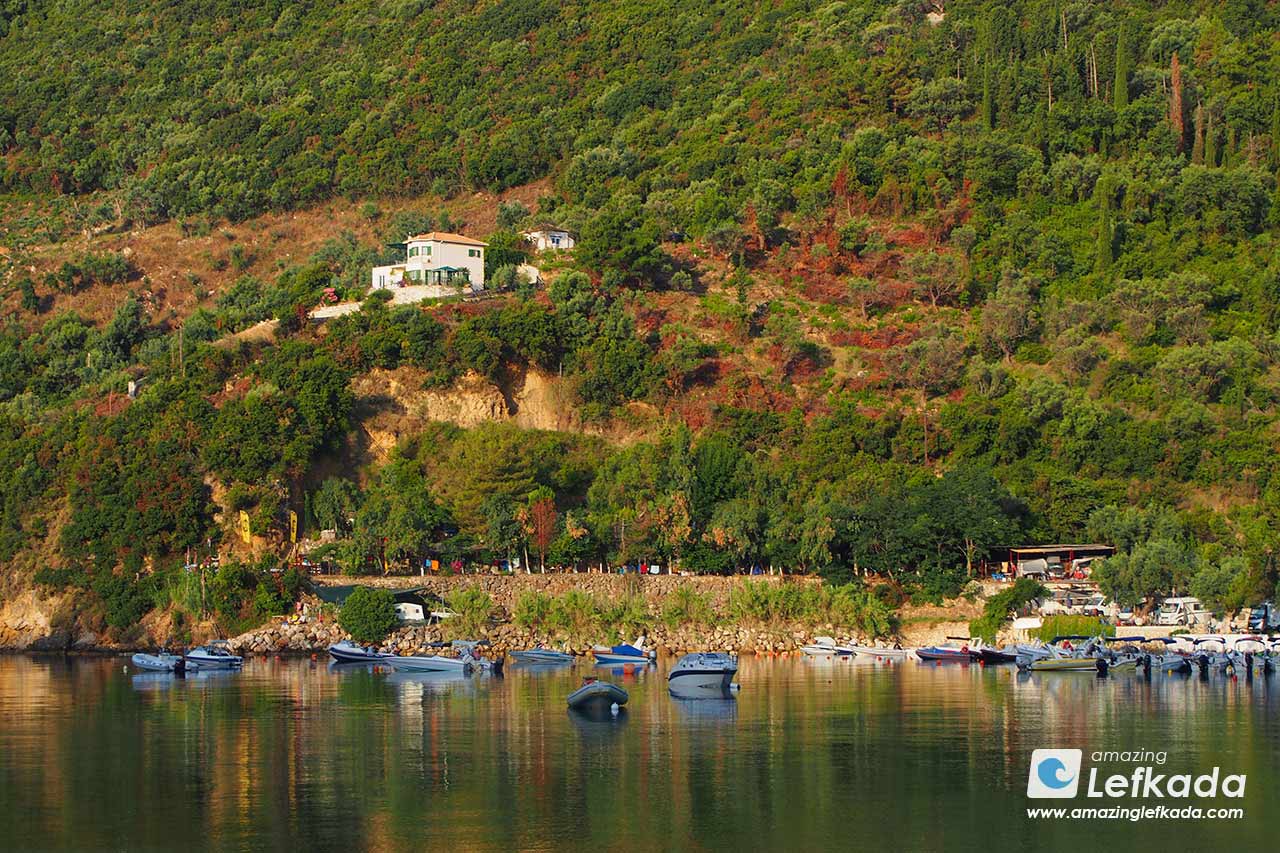 Lefkada camping Desimi beach