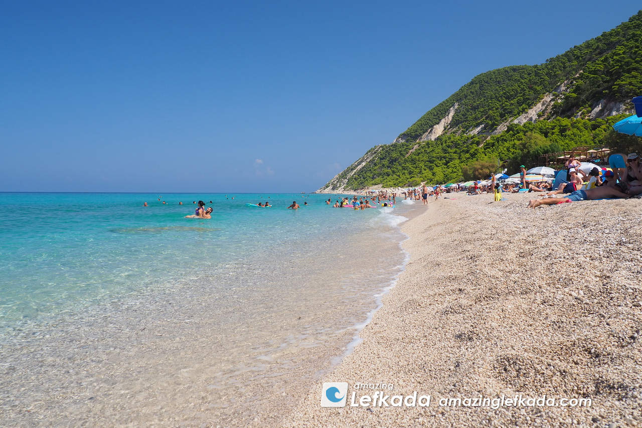 Lefkada Pefkoulia beach