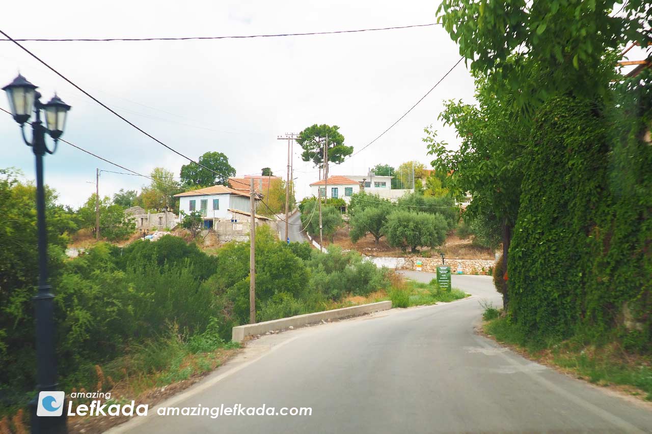 View to Athani village houses and center