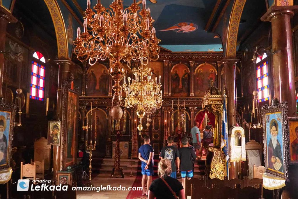 Interior of the church in Faneromeni Monastery