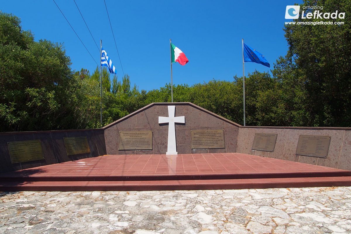 World War II memorial in Kefalonia for Italian Soldiers