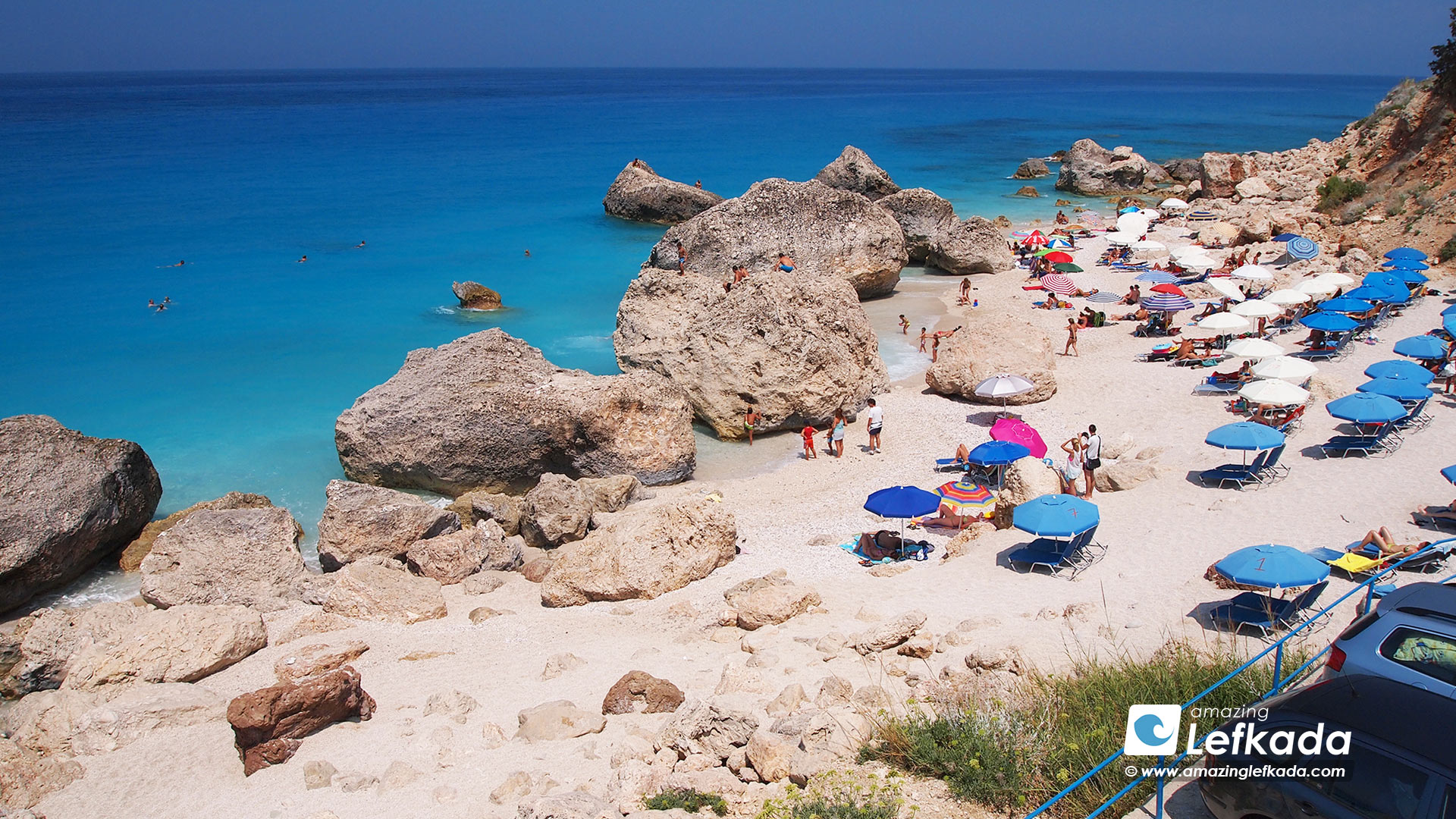 Lefkada Kavalikefta beach