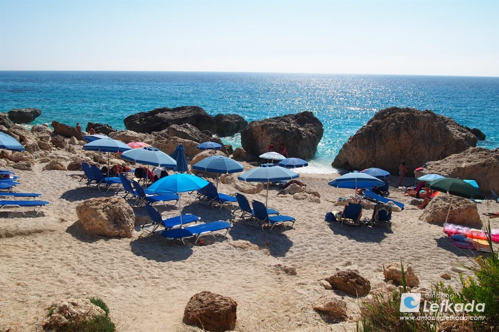 Sunbeds at Kavalikefta beach can be rented Sunbeds rental prices at Kavalikefta beach