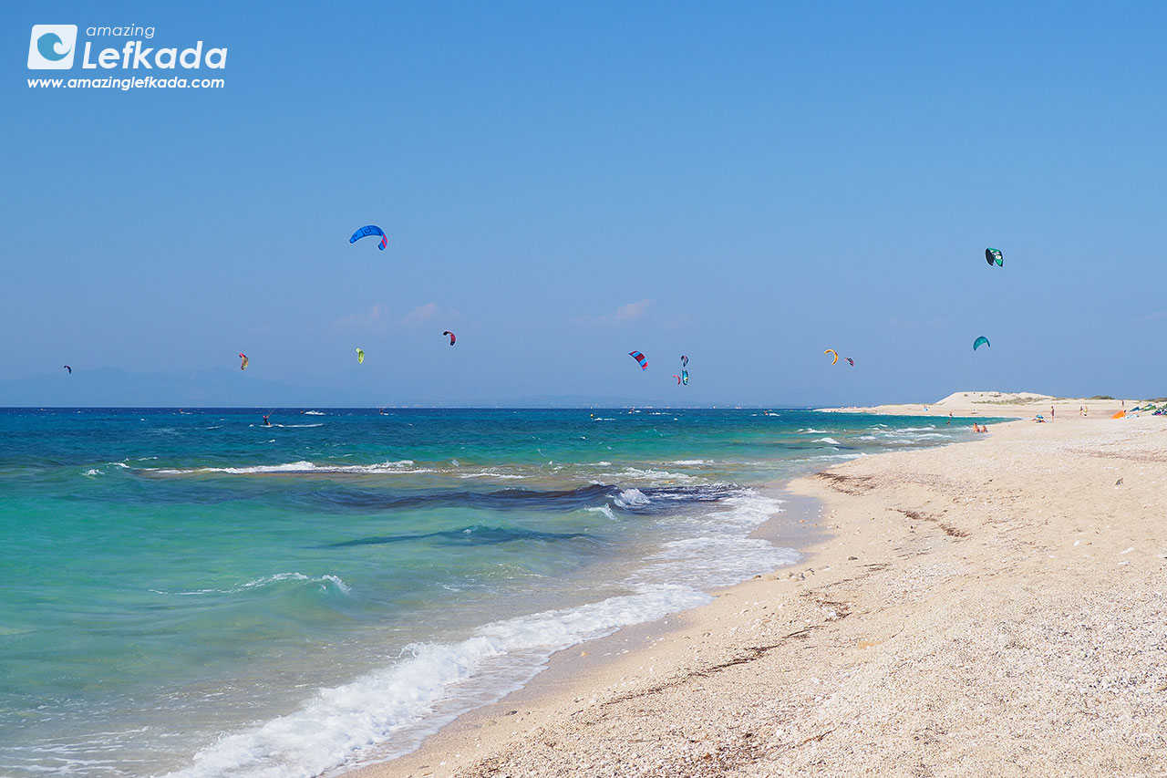 Kitesurf in Lefkada, Agios Ioannis beach