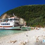 Lakka beach Lefkada by boat