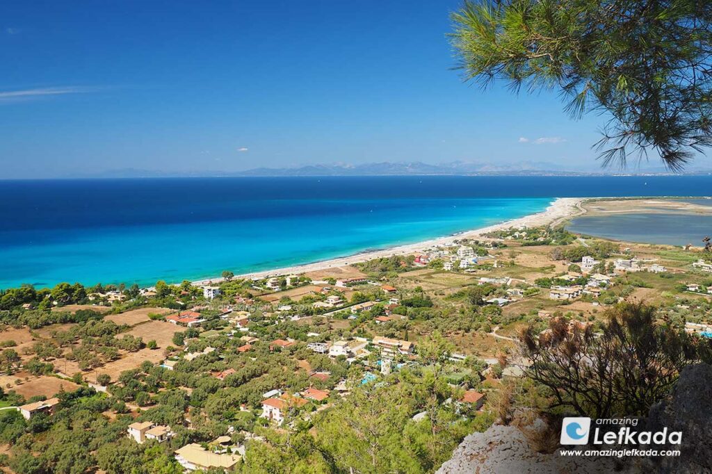 Best views to Agios Ioannis beach in Lefkada from above
