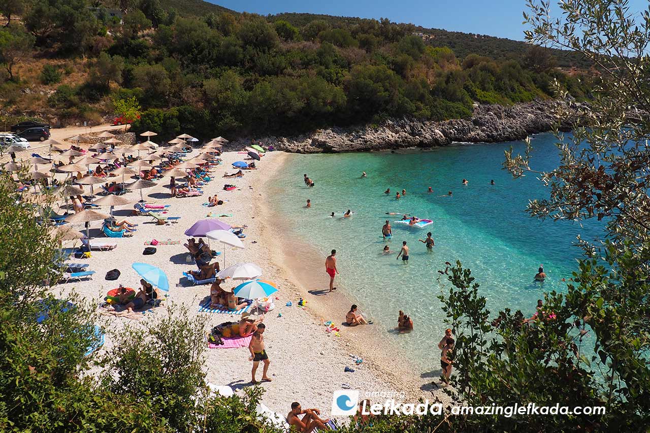 Amoussa beach near Marantochori in Lefkada