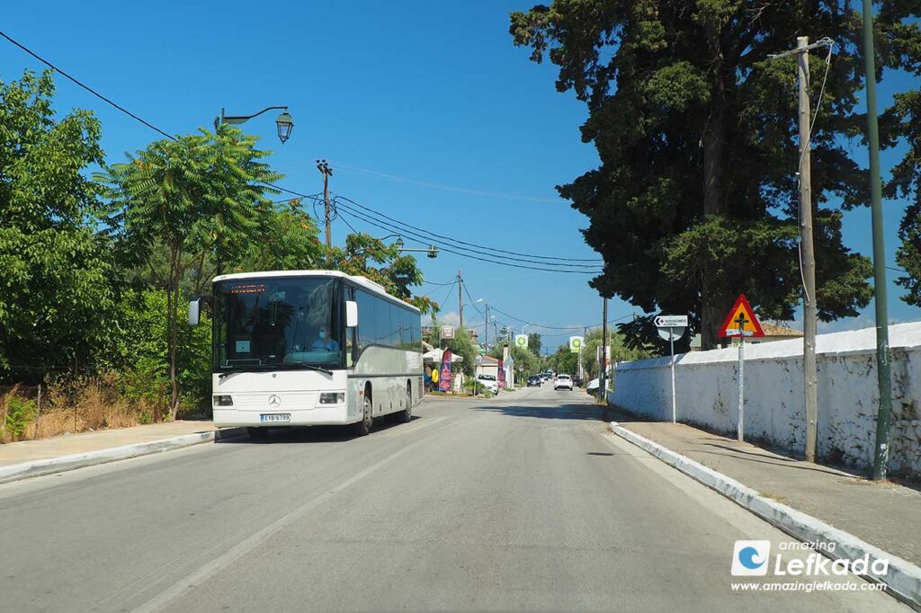 Lefkada local buses, routes with schedules