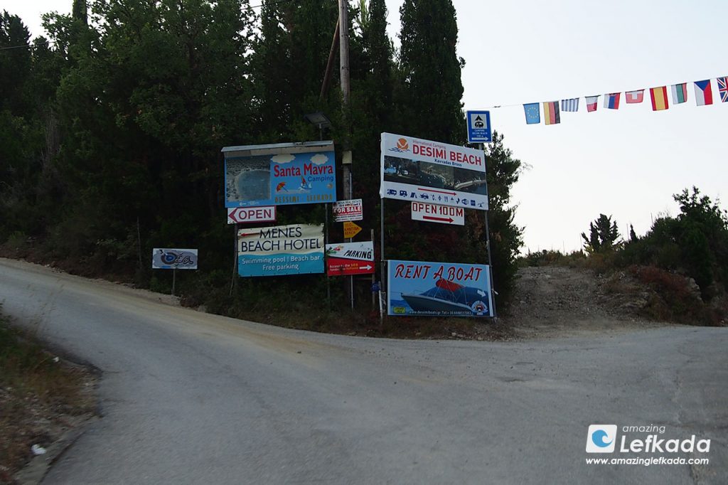 Lefkada camping Desimi beach