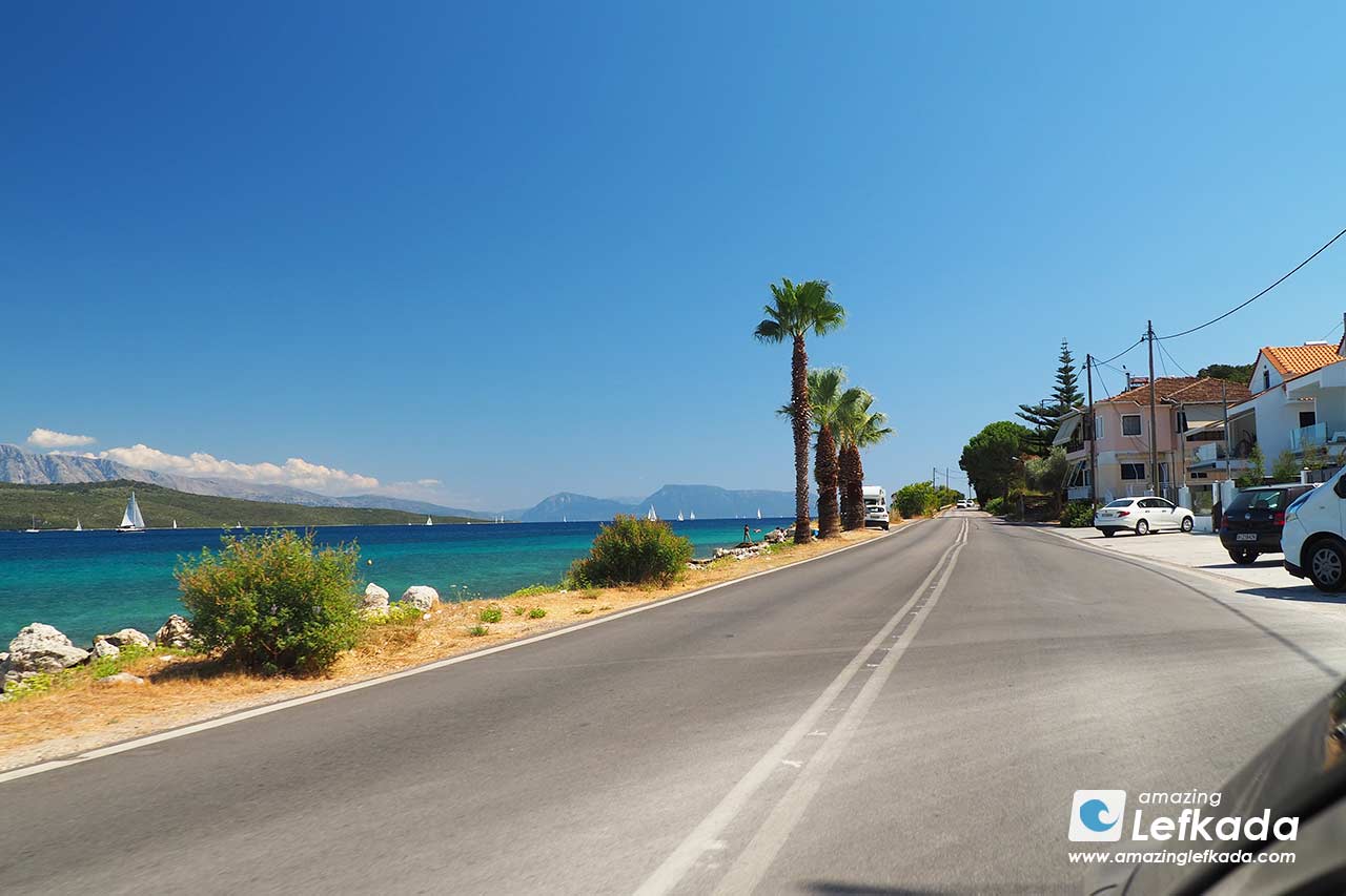 Driving cars in Lefkada