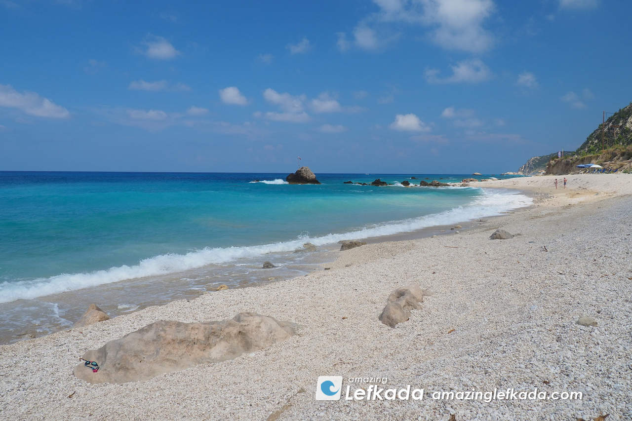 Secluded bay for naturists in Lefkada