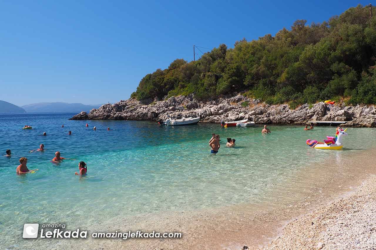In Lefkada Island Ammoussa beach is recommended for kids and children In Lefkada Island Ammoussa beach is recommended for kids and children