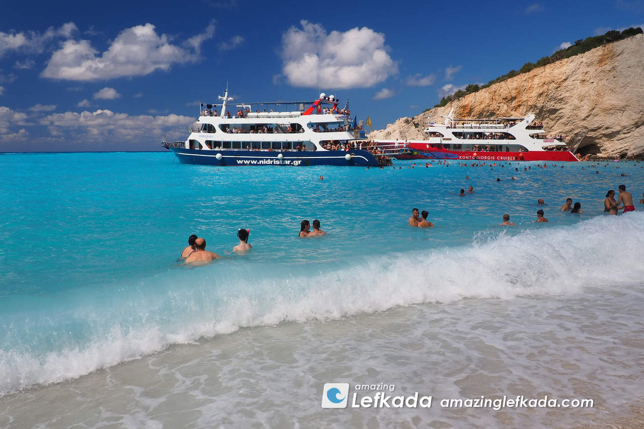 Daily best Porto Katsiki boat trips from Nidri and Vasiliki in Lefkada Island