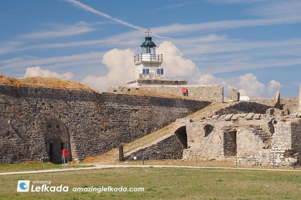 Lefkada lighthouse in Agia Mavra Castle